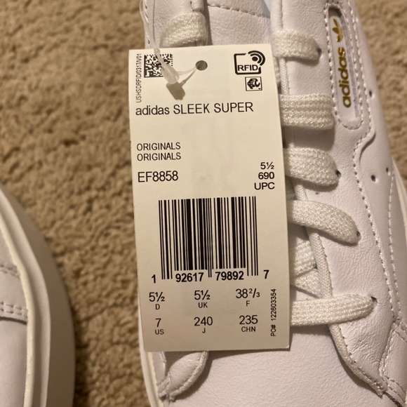 NWT Adidas Sleek Super Sneakers - Picture 5 of 5